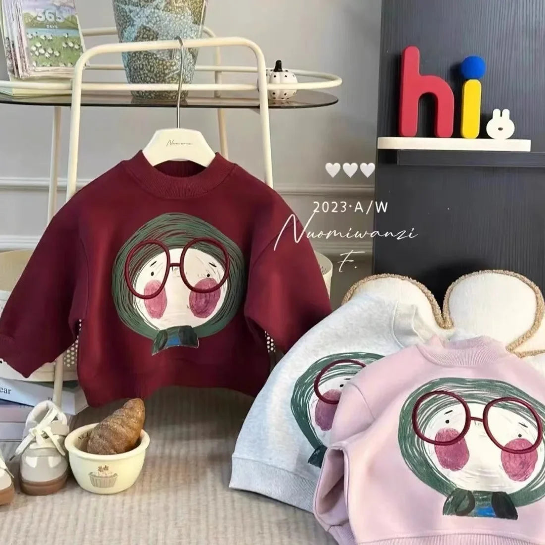 2025 Spring Baby Long Sleeve Top Clothes Infant Boy Girl Cartoon Printed Sweatshirt Toddler Casual Versatile Pullover Clothing