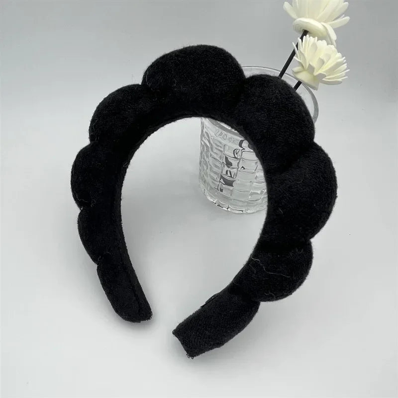 Bath face sponge hair band beauty makeup yoga multi-use solid hair band