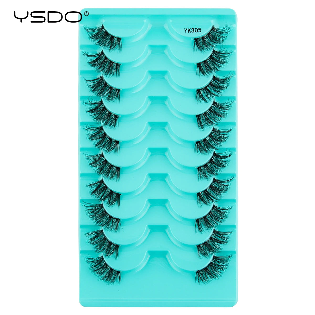 YSDO Natural False Eyelashes 3/6/10 Pairs Wispy Faux 3D Mink Lashes Reusable Fluffy Cat Fake Lashes Extension Makeup Tool Cílios