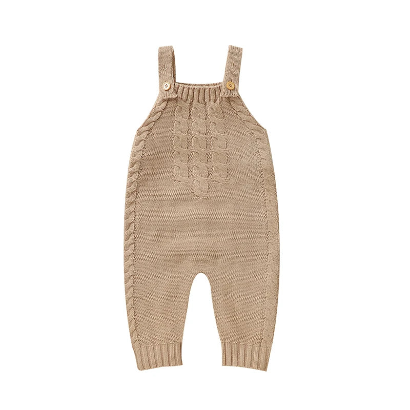Baby Girls Rompers Knitted Casual Sleeveless Newborn Infant Boys Solid Jumpsuits Playsuits 0-18m Toddler Unisex Outfits Clothes