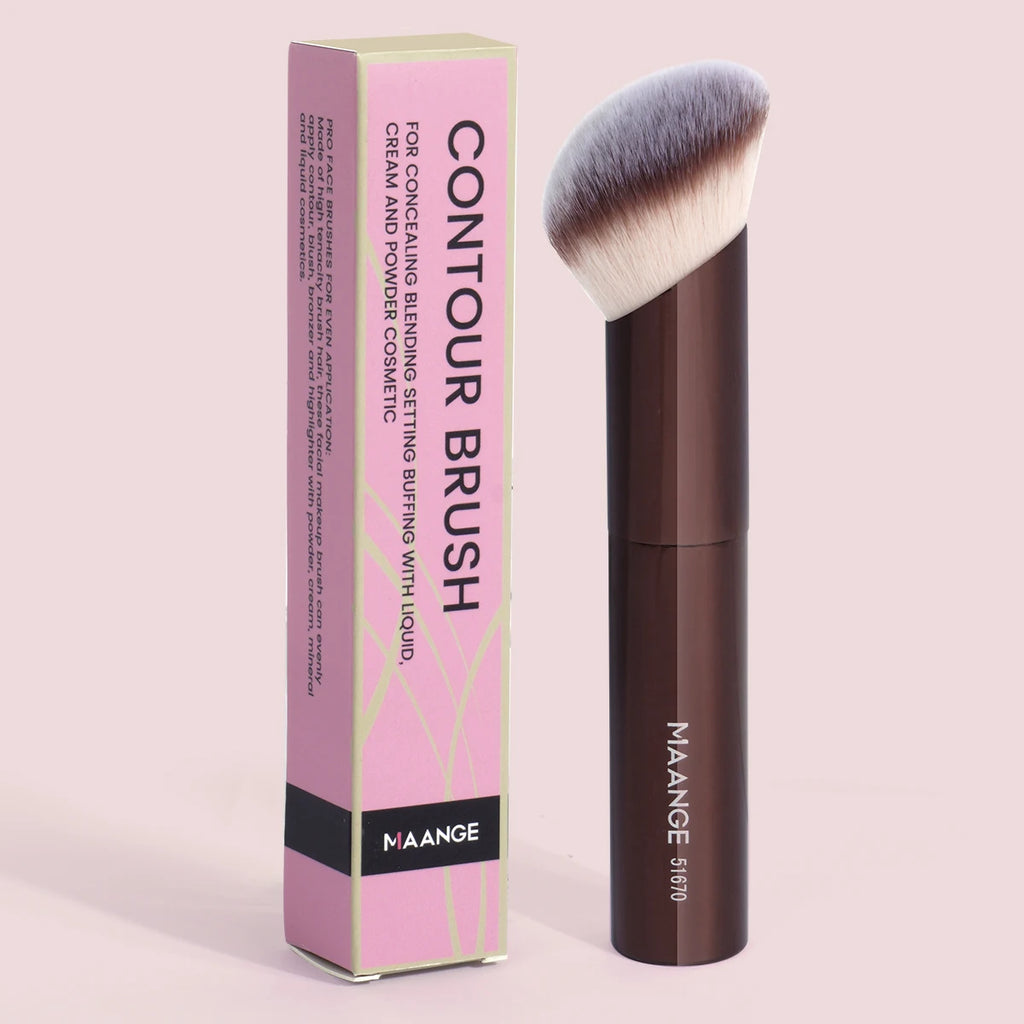 MAANGE 1PCS Makeup Brushes Angled Foundation Buffing Brush Concealer Brush Cosmetic Makeup Tools Soft Hair Oblique Makeup Brush