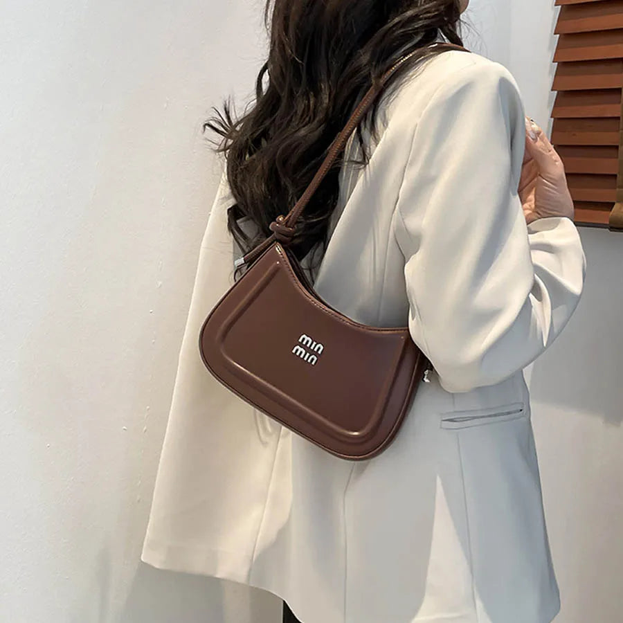 2025 Summer Trendy Shoulder Bag for Women, Elegant Crescent Crossbody Purse, Office Commuter Bag, Luxury Texture
