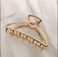 Gold Color Hollow Geometric Hair Clips Metal Hair Claw Cross Hairclip Headband Hairpin Hair Crab Women Hair Fashion Accessories