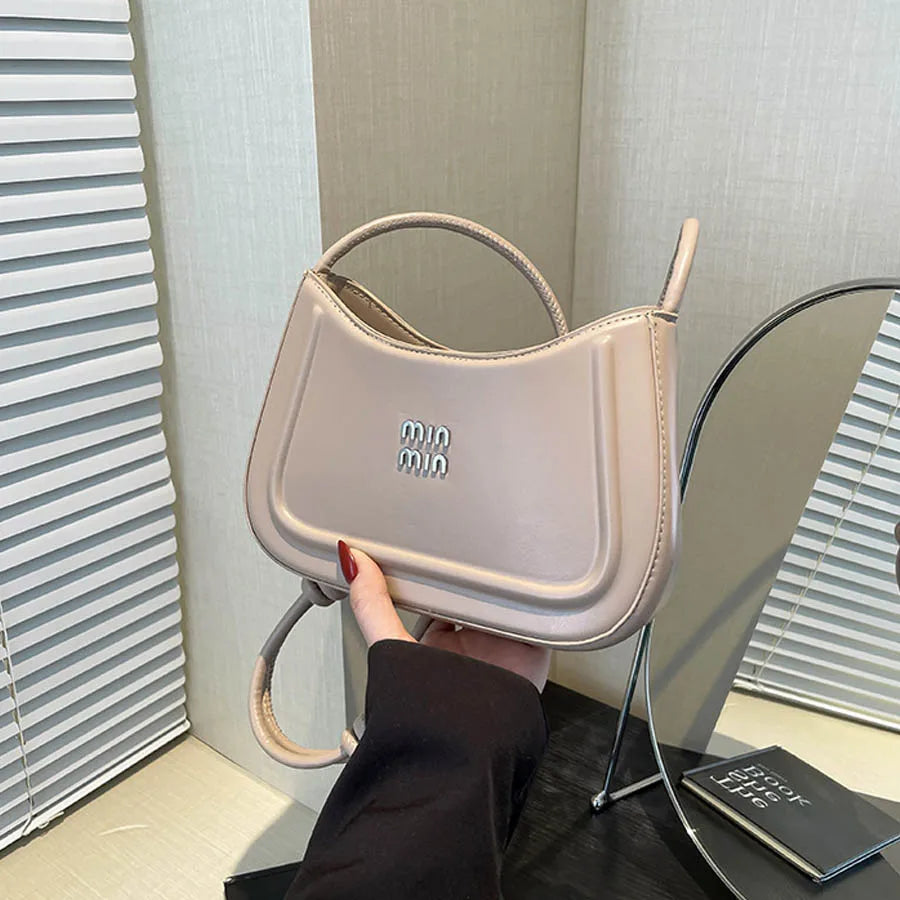 2025 Summer Trendy Shoulder Bag for Women, Elegant Crescent Crossbody Purse, Office Commuter Bag, Luxury Texture