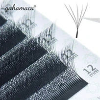 GLAMLASH Y YY W Shape Mesh Fake Natural Eyelash Extension C/D/L/LU Makeup Lashes Hand-woven Y False Premade Volume Lash