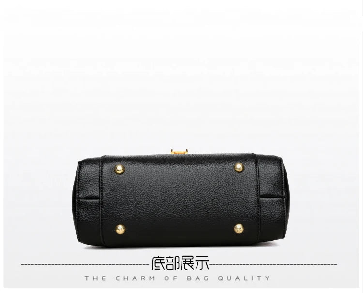 Brand Luxury Large Capacity Multilayer Shoulder Messenger Bag Women High Quality Leather Handbag Design Female Crossbody Tote