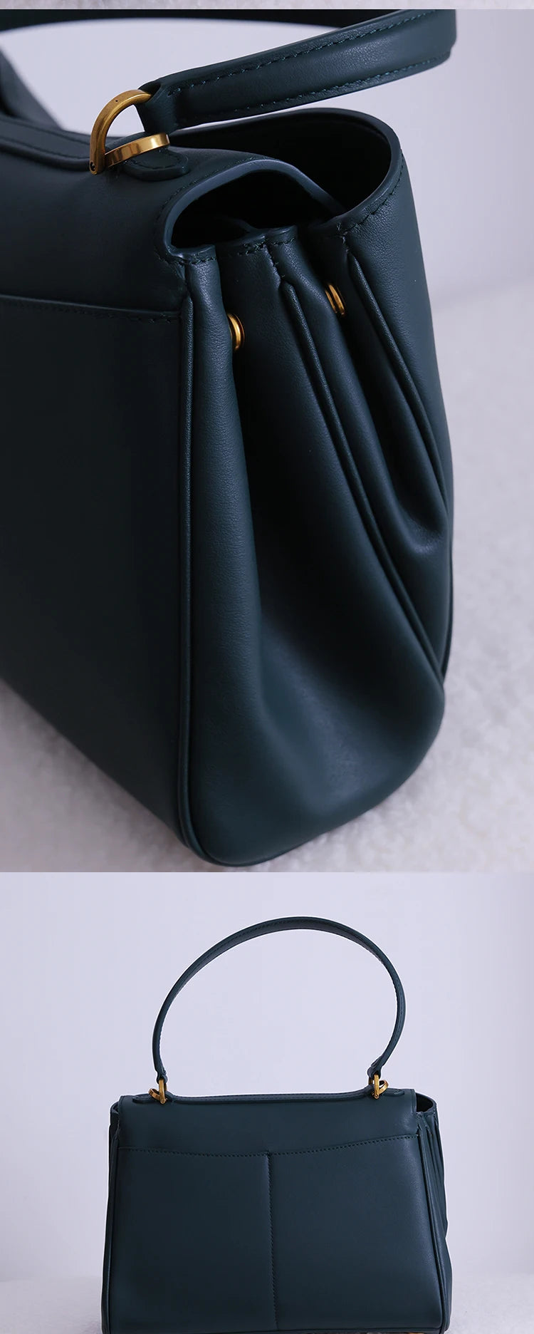 Tote bag Fashion high-end leather large capacity hand-held shoulder bag Underarm bag