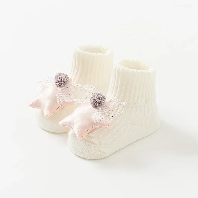 Baby Socks Spring and Autumn Non-slip Floor Socks Newborn Baby Cartoon 3D Doll Toddler Socks 0-24 Months