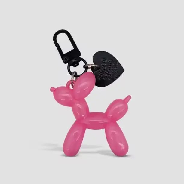 Balloon Dog Luminous Keychain Balloon Dog Glow At Night Pewndant Keyring Accessories Backpack Bags Pendant Kawaii Things Y2K New