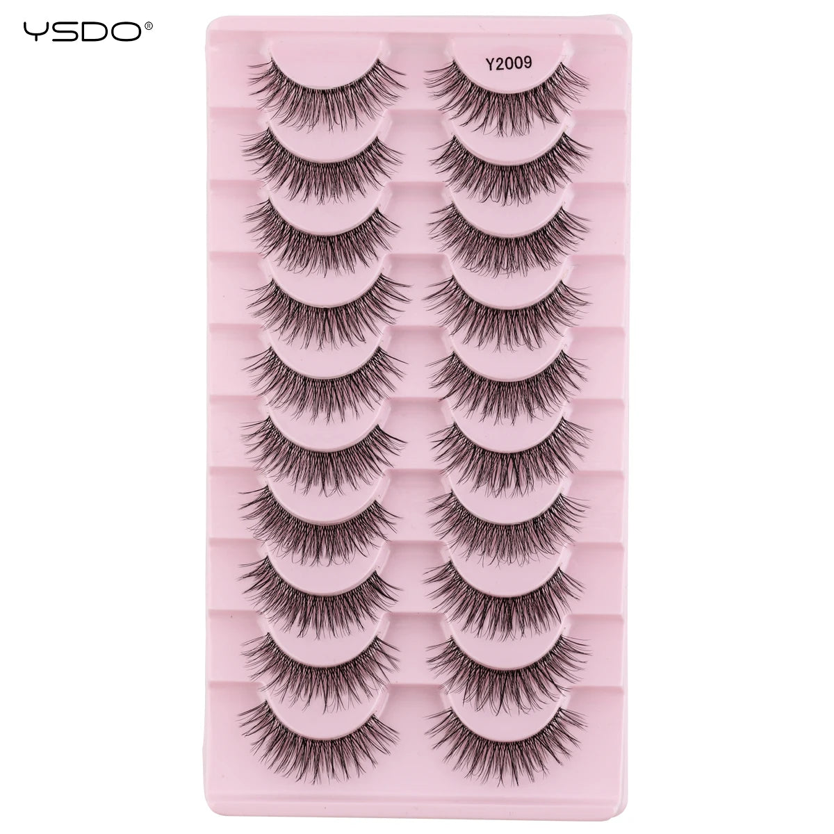 YSDO Natural False Eyelashes 3/6/10 Pairs Wispy Faux 3D Mink Lashes Reusable Fluffy Cat Fake Lashes Extension Makeup Tool Cílios