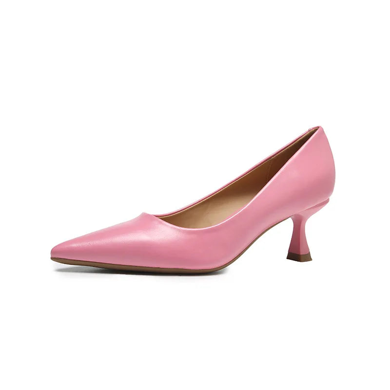 Patent Leather Fashion High Heels New Pointed Toe Pumps Elegant Woman Heeled Shoes Shallow Mouth Candy Colored Sexy Single Shoe