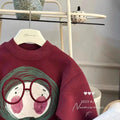 2025 Spring Baby Long Sleeve Top Clothes Infant Boy Girl Cartoon Printed Sweatshirt Toddler Casual Versatile Pullover Clothing