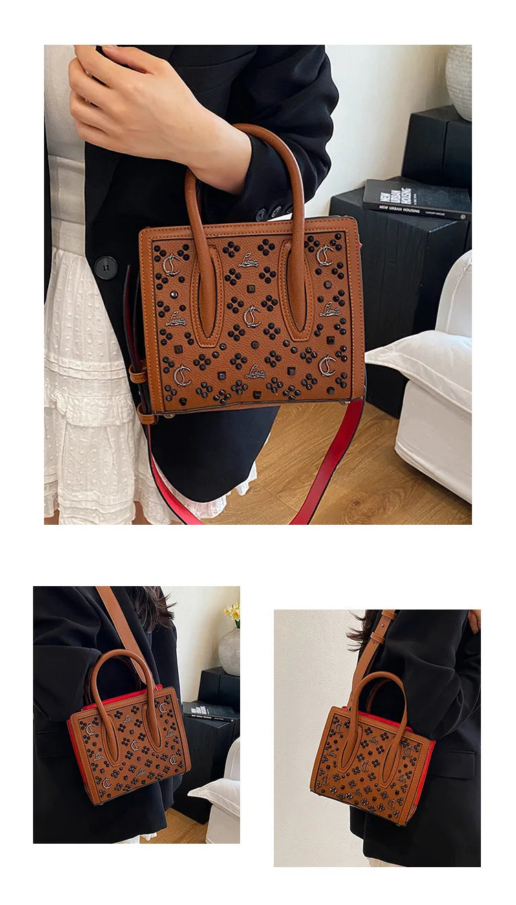 Vintage Hollow Out Tote Bag, Large Capacity Shopping Bag, Women's Versatile Shoulder & Crossbody Bag, Fashionable Retro Design