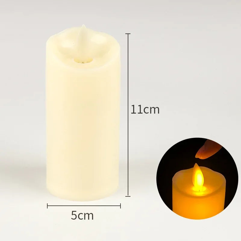 Flameless Flickering LED Candles Light Flameless Candles Battery Powered Candles for Wedding Decor Birthday Party Supplies