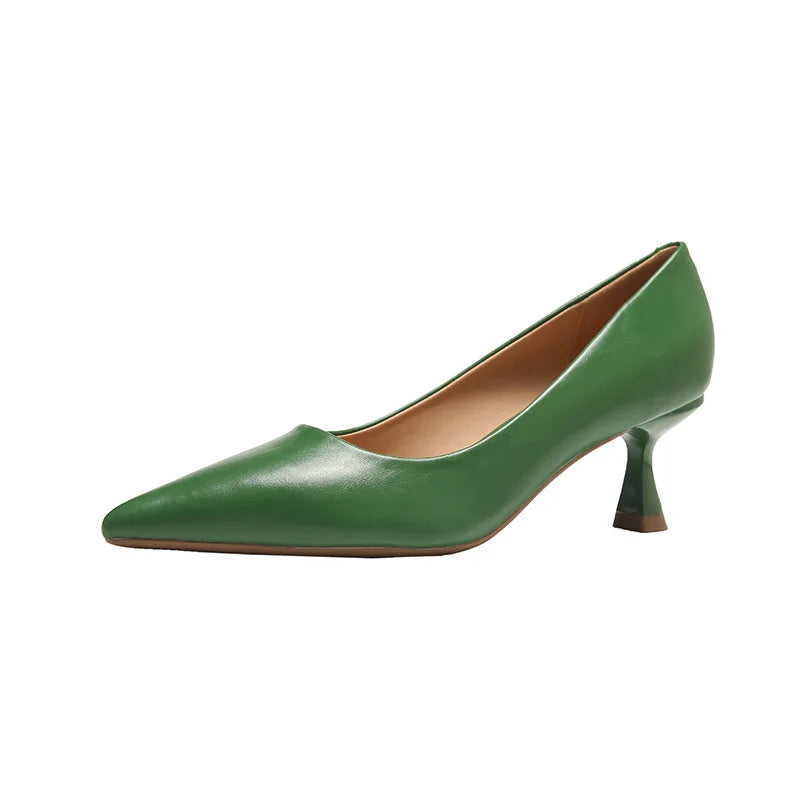 Patent Leather Fashion High Heels New Pointed Toe Pumps Elegant Woman Heeled Shoes Shallow Mouth Candy Colored Sexy Single Shoe
