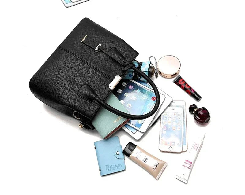 New luxury women's leather bag, well-known designer brand handbag, women's handbag wallet, fashionable shoulder bag