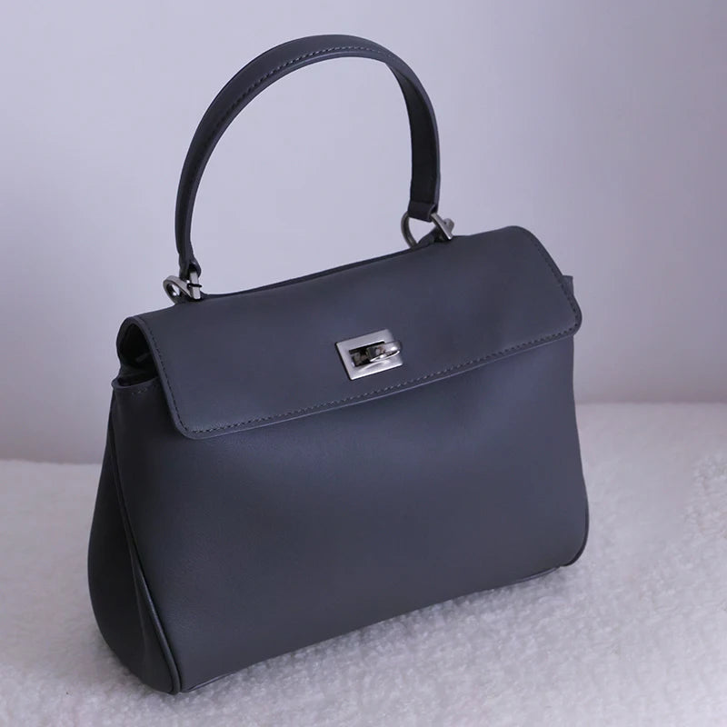Tote bag Fashion high-end leather large capacity hand-held shoulder bag Underarm bag