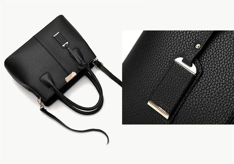 New luxury women's leather bag, well-known designer brand handbag, women's handbag wallet, fashionable shoulder bag