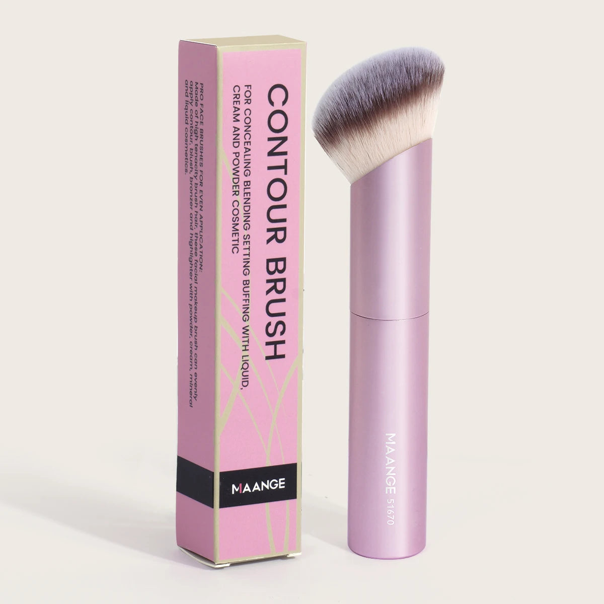 MAANGE 1PCS Makeup Brushes Angled Foundation Buffing Brush Concealer Brush Cosmetic Makeup Tools Soft Hair Oblique Makeup Brush
