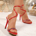 Summer Elegant Pointed Sexy High-heeled Sandals with Slim Heels Fashionable Best Selling New Comfortable Plus Size Women's Shoes