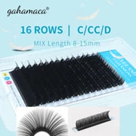 GLAMLASH Y YY W Shape Mesh Fake Natural Eyelash Extension C/D/L/LU Makeup Lashes Hand-woven Y False Premade Volume Lash
