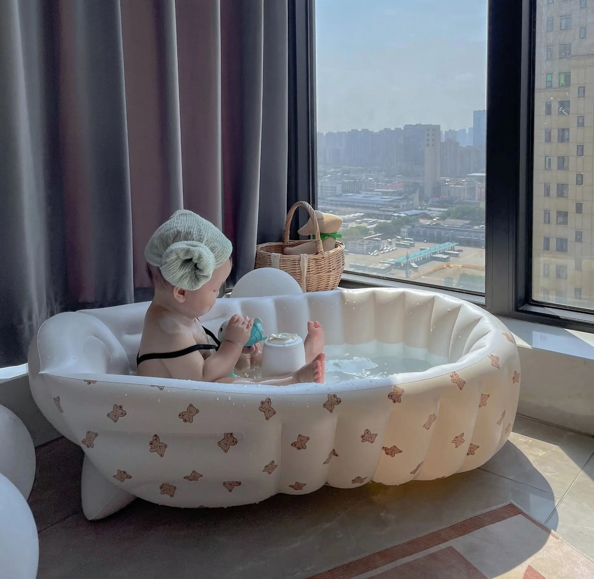 Baby Swimming Bathtub Children's Portable Outdoor Inflatable Pool Children's Bathtub Newborn Swimming Pool