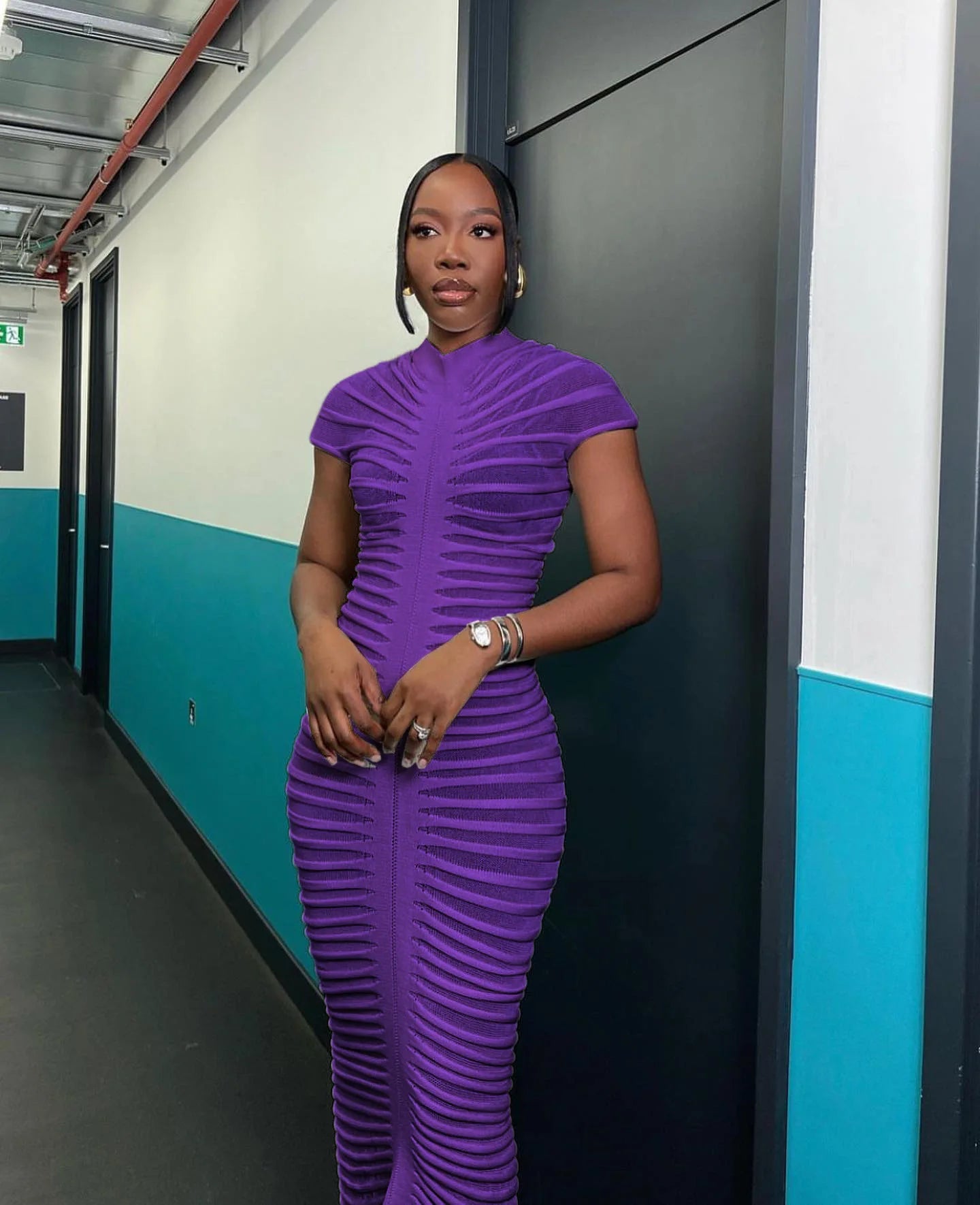 Sexy Bodycon Long Dress Women Summer Slim Fashion Short Sleeve Bandage Maxi Party Dresses Woman Skirt Elegant Vestidos