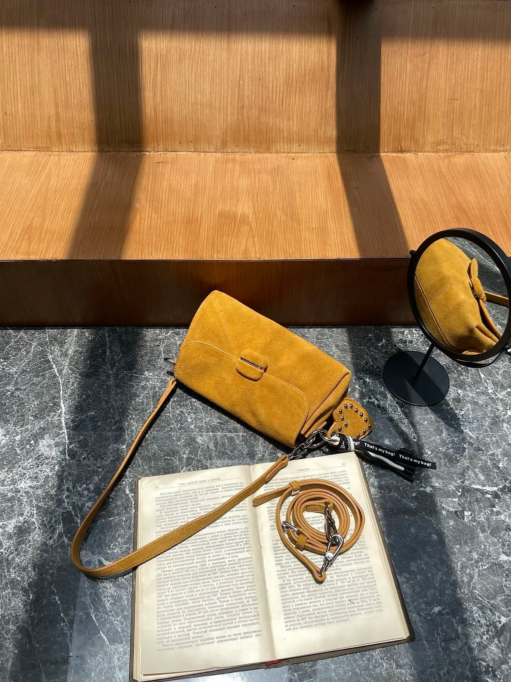 Genuine Grade Luxury Designer Women's Small Shoulder Crossbody Small Square Bags Suede Leather Female Daily Purse Underarm Bag
