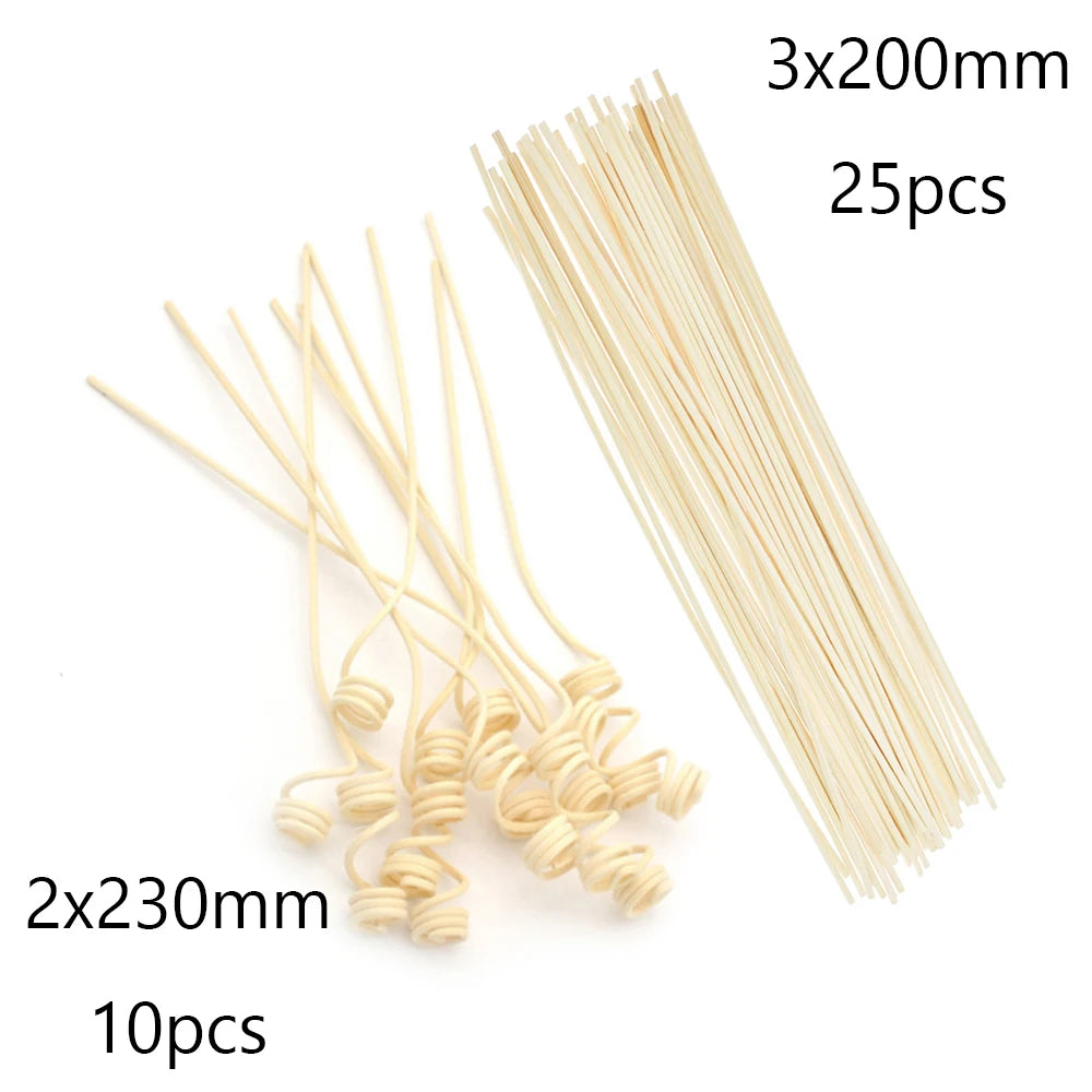 20-100pcs Natural Reed Diffuser Sticks, Rattan Fireless Fragrance for DIY Home Decor, Aromatherapy & Ornament Crafting