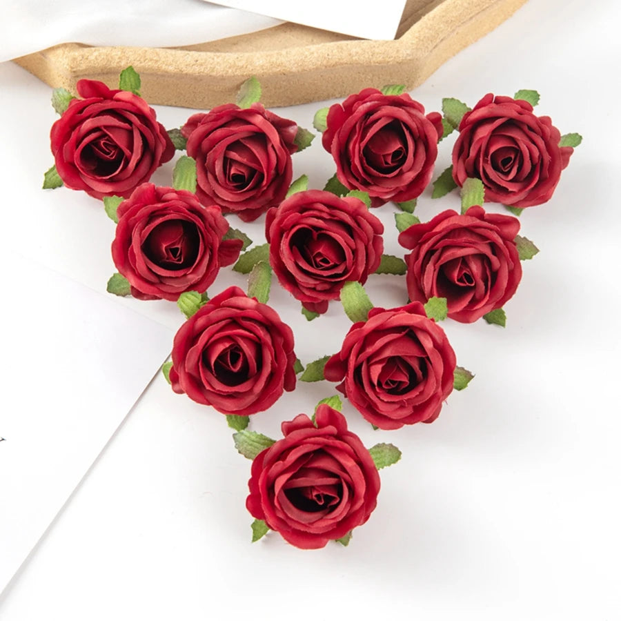 10PCS Of Artificial Plants DIY Home Decor Valentine' Decoration Wedding Party Garden Rose Arch Silk Bridal Accessorise Clearance