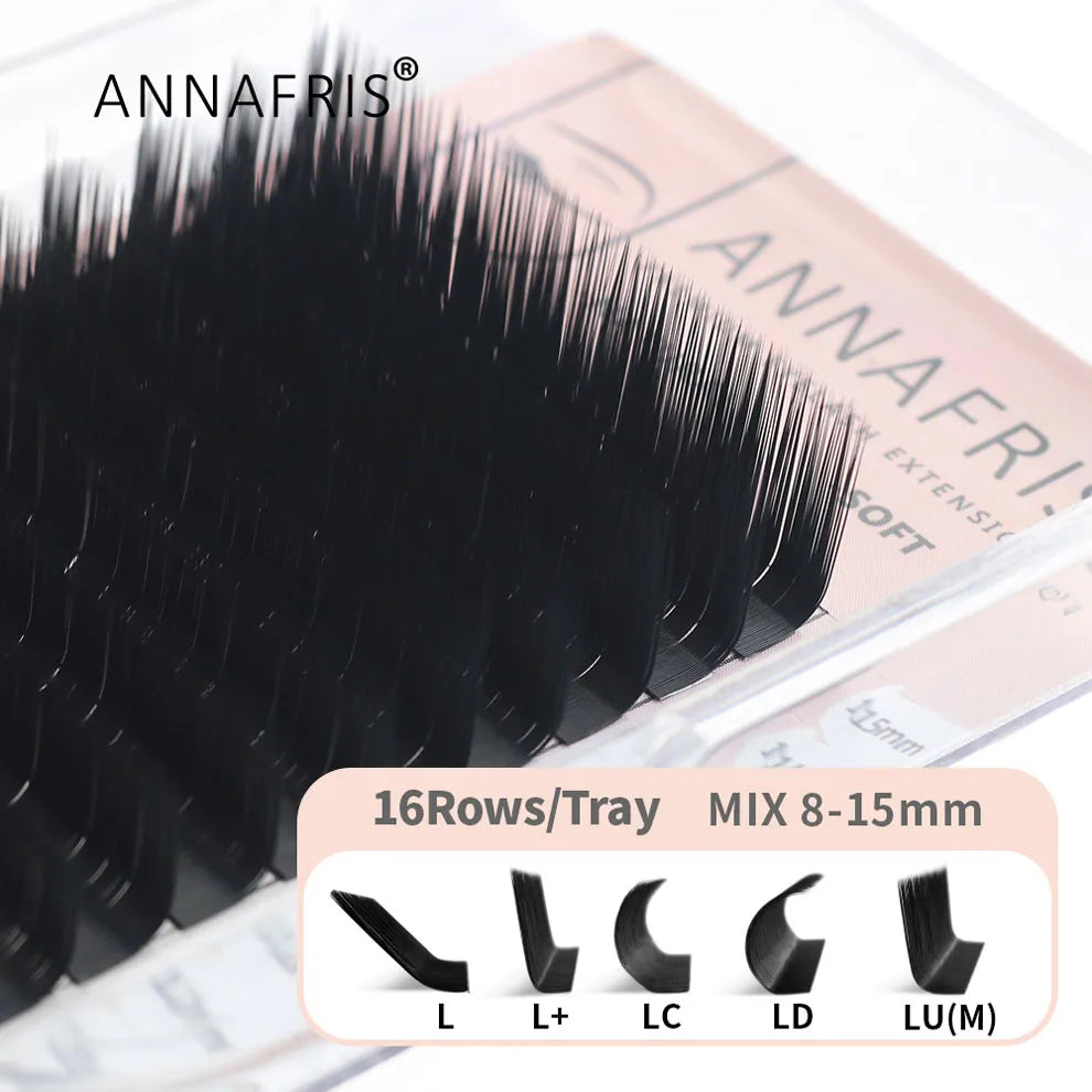 GLAMLASH Y YY W Shape Mesh Fake Natural Eyelash Extension C/D/L/LU Makeup Lashes Hand-woven Y False Premade Volume Lash