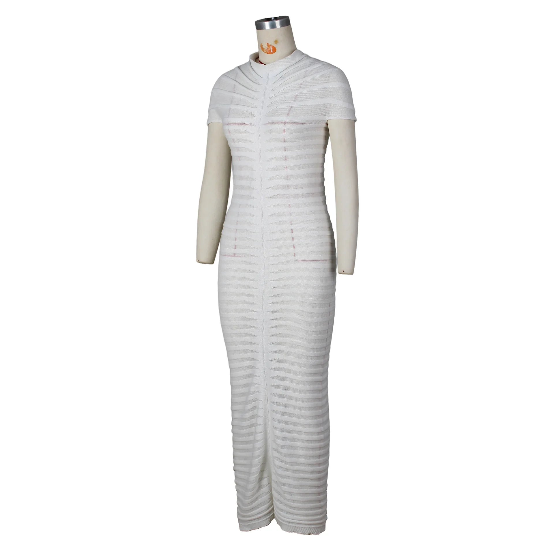 Sexy Bodycon Long Dress Women Summer Slim Fashion Short Sleeve Bandage Maxi Party Dresses Woman Skirt Elegant Vestidos