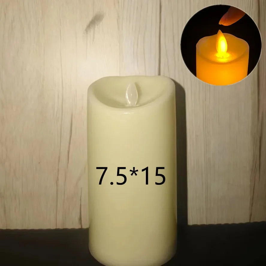Flameless Flickering LED Candles Light Flameless Candles Battery Powered Candles for Wedding Decor Birthday Party Supplies