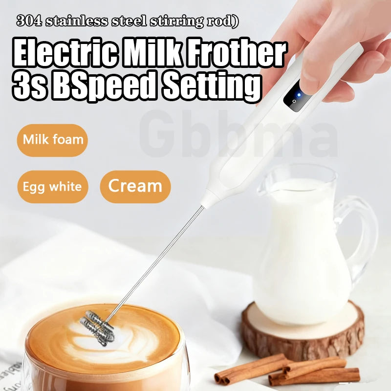 Electric Milk Frother Handheld Egg Beater Foamer Coffee Maker Electric Blender Mixer Mini Portable Blender Kitchen Tool