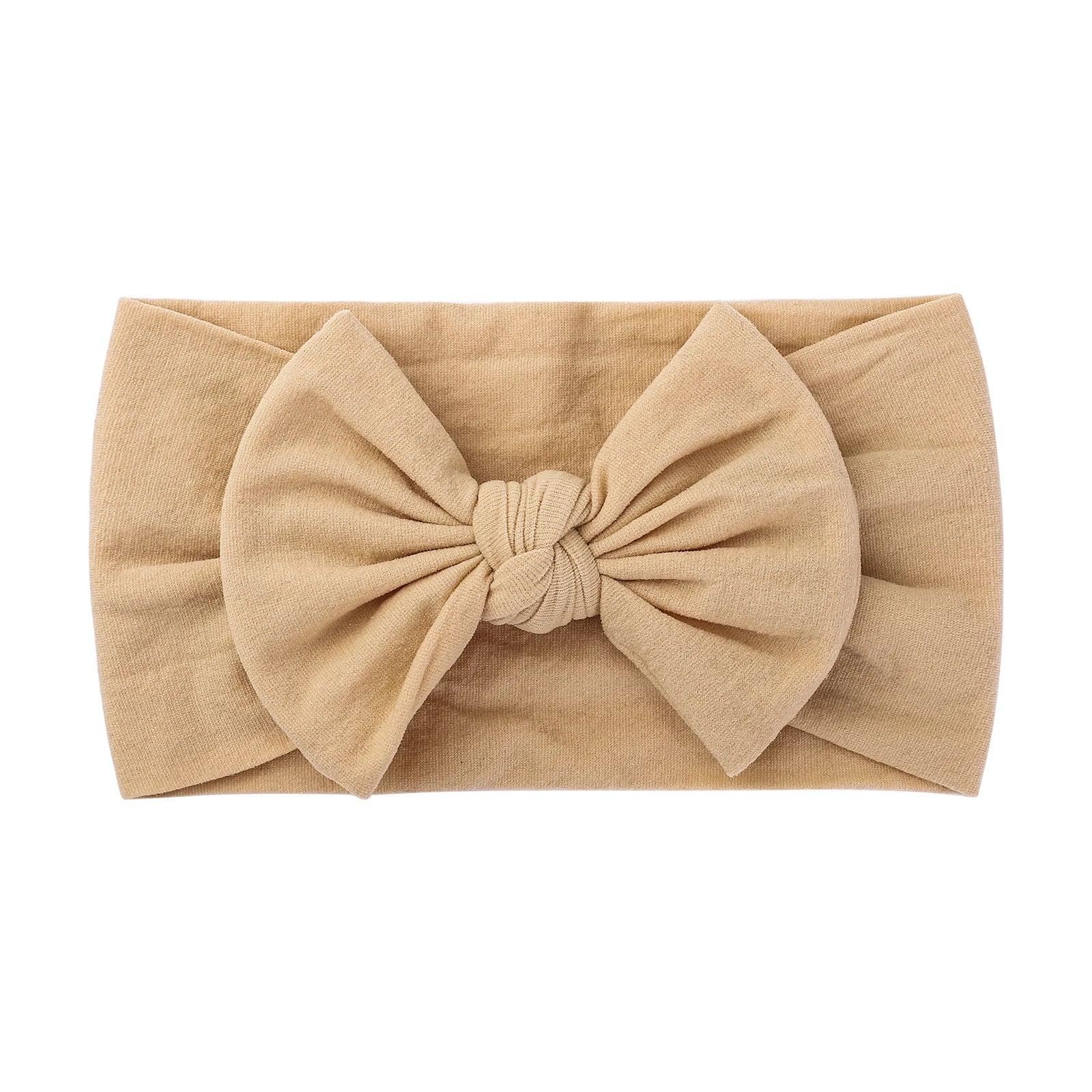 48 colors Baby Bowknot Hairband Broadside Headband Kids Girls Boutique Elastic Protect Turban Headwear Baby Hair Accessories