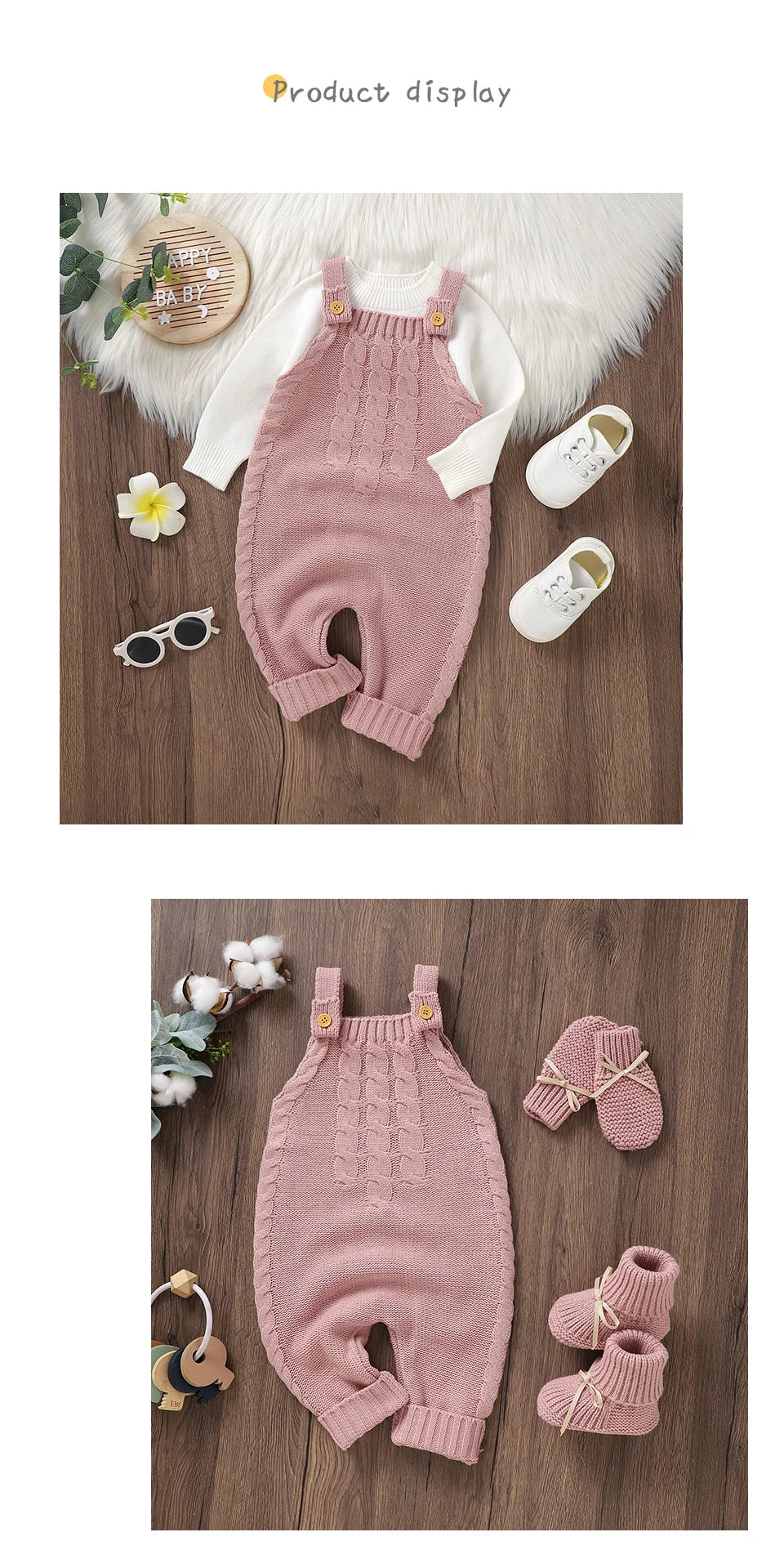 Baby Girls Rompers Knitted Casual Sleeveless Newborn Infant Boys Solid Jumpsuits Playsuits 0-18m Toddler Unisex Outfits Clothes