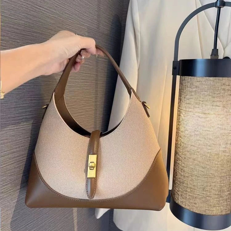 Fashion Women Handbag New Large Capacity Patchwork Crossbody Bag Multifunctional Commuting Shoulder Bag Designer Bag Dinner Bag