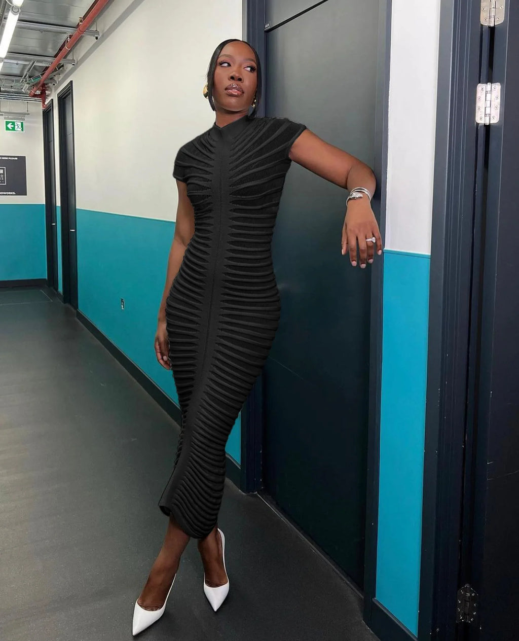 Sexy Bodycon Long Dress Women Summer Slim Fashion Short Sleeve Bandage Maxi Party Dresses Woman Skirt Elegant Vestidos