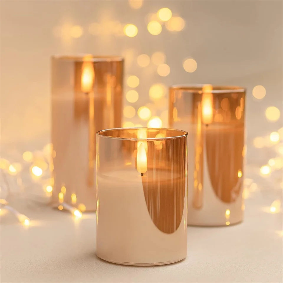 Battery Operated LED Flameless Candles with Remote and Timer Real Wax Candles Flickering Light for Wedding Home Party Decor