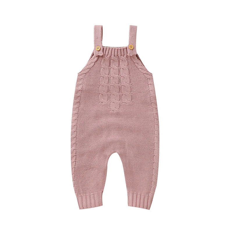 Baby Girls Rompers Knitted Casual Sleeveless Newborn Infant Boys Solid Jumpsuits Playsuits 0-18m Toddler Unisex Outfits Clothes