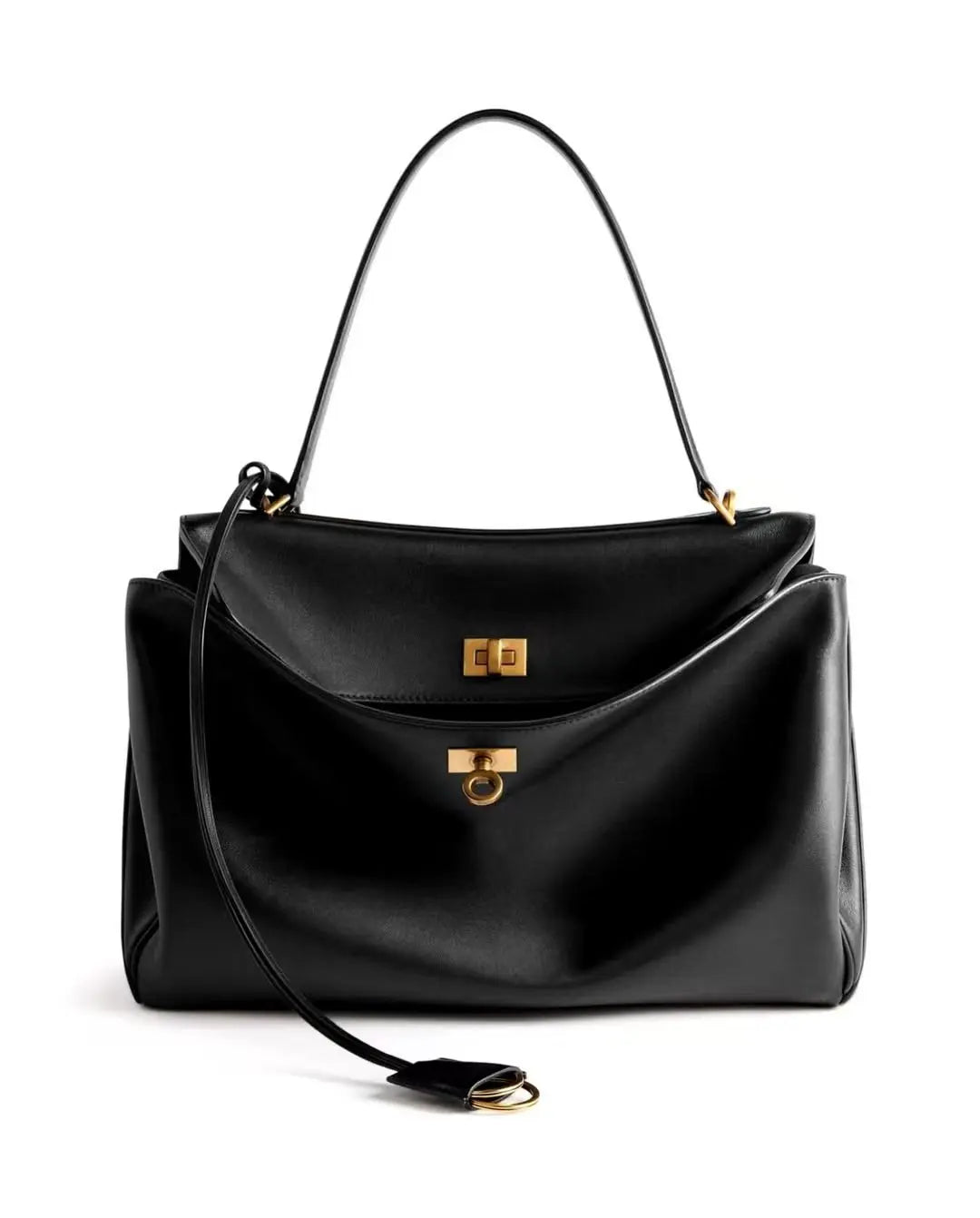 Tote bag Fashion high-end leather large capacity hand-held shoulder bag Underarm bag