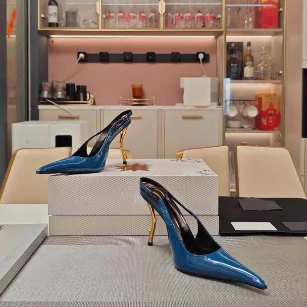Summer high-heeled pointed women's sandals, European and American fashion runway parties, weddings, women's high heels