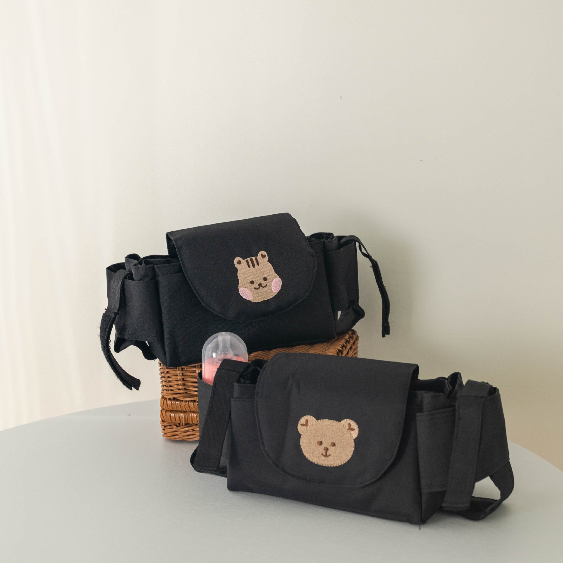 Baby Stroller Bag Pram Organizer Baby Accessories Cup Holder Newborn Trolley Portable Travel Car Bags for Carriages Universal