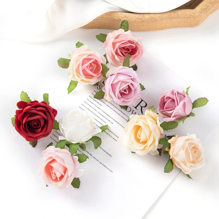 10PCS Of Artificial Plants DIY Home Decor Valentine' Decoration Wedding Party Garden Rose Arch Silk Bridal Accessorise Clearance