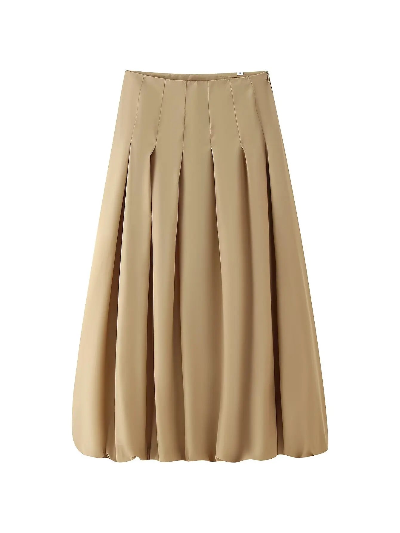 Women's Autumn New Short Zipper Jacket Short Sleeved Top High Waisted Pleated Lantern Flower Bud Half Skirt Set