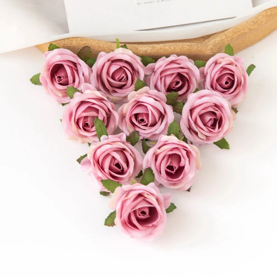 10PCS Of Artificial Plants DIY Home Decor Valentine' Decoration Wedding Party Garden Rose Arch Silk Bridal Accessorise Clearance