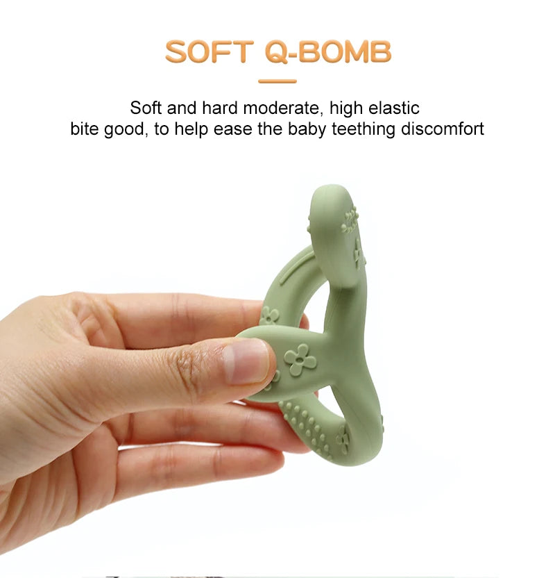 New Baby Teether Shape Silicone Teether Teething