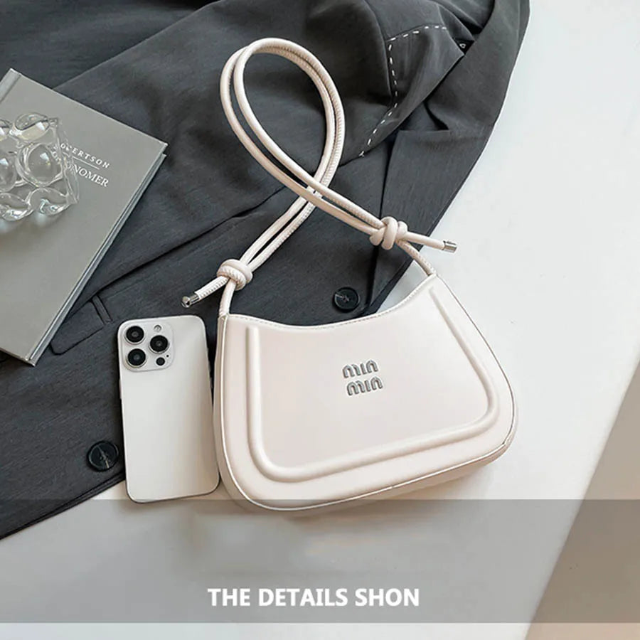 2025 Summer Trendy Shoulder Bag for Women, Elegant Crescent Crossbody Purse, Office Commuter Bag, Luxury Texture