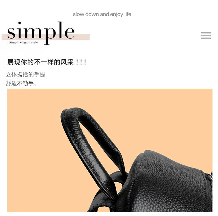 100% Genuine Leather Men Backpacks Natural Skin Leather Students Backpack Yong Boys College Backpack Shoolbag Travel Bags SAC