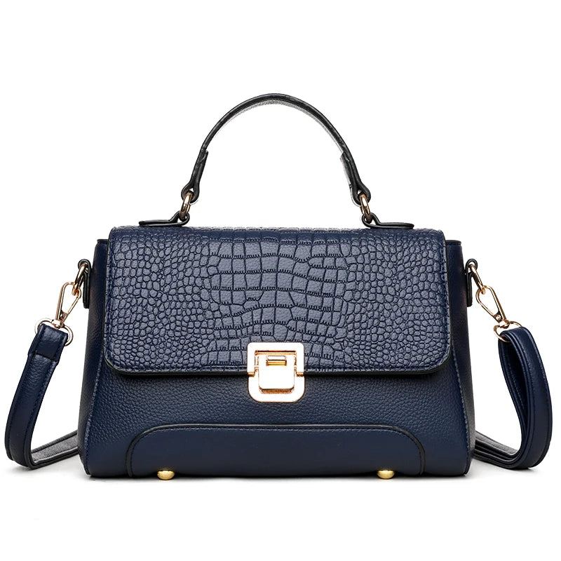 Brand Luxury Large Capacity Multilayer Shoulder Messenger Bag Women High Quality Leather Handbag Design Female Crossbody Tote